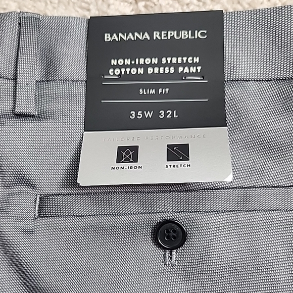 Banana Republic Slim Fit Mid Rise Slim Through Thigh Slim Leg Opening Mens... - Picture 4 of 12
